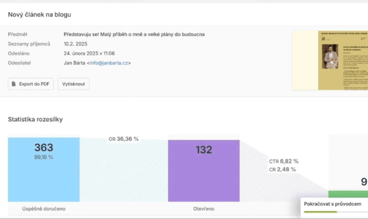 Výsledek kampaně 6